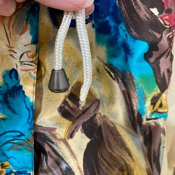 Vintage Braetan 80s Windbreaker Jacket Womens Size M Oversized Painterly* - Picture 9 of 12